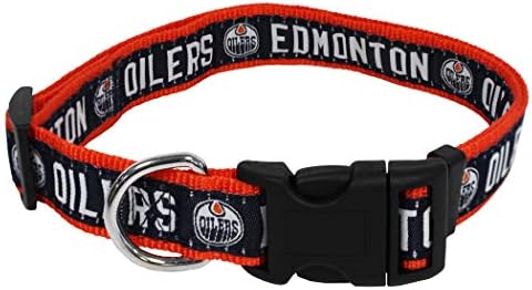 Pets prvi NHL Edmonton Oilers ovratnik za pse & amp; mačke, veliki. - Podesiv, sladak & stilski! Vrhunska Kragna Za Hokej!