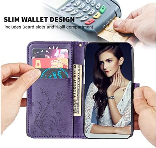 FLYEE kompatibilan sa iPhoneom 12/12 Pro,torbica za novčanik za žene i djevojčice sa držačem za kartice,