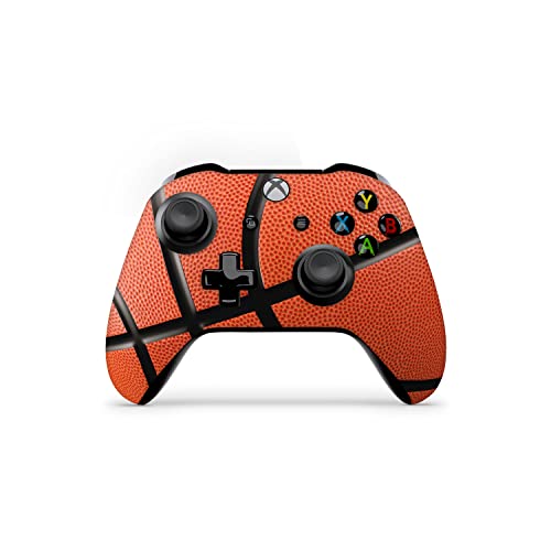 ZOOMHITSKINS Controller Kompatibilan je s Xbox One S i Xbox One X, 3M vinilne tehnologije naljepnice, košarkaškim sportom narančastom, izdržljivim, 1 kožom, napravljenim u SAD-u
