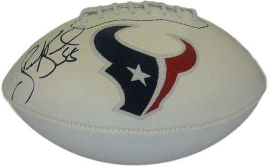 Brooks Reed Autographing / potpisan Houston Texans Bijeli logo Fudbal JSA 12834 - AUTOGREME FOOTBALS