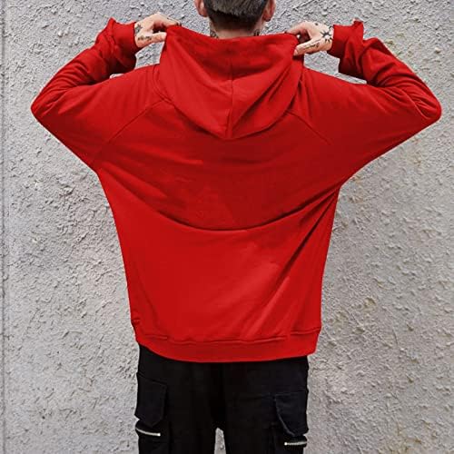 Muški pulover duksev dugih rukava Sportski prednji džep jeseno odjeća zimski kapuljač vrhovi S-5XL