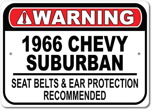 1966 66 Chevy prigradski pojas Preporučeni brz automobil, metalni garažni znak, zidni dekor, GM Auto set