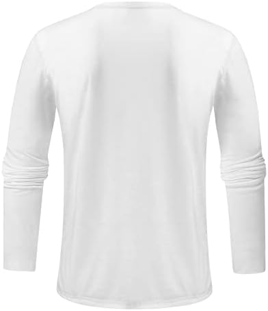 2022 Nova muška majica Muška tanka košulja O vrat Ležerne prilike ispisana modna majica dugih rukava Dona majica Bijela