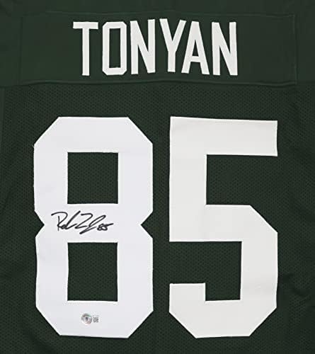 Robert Tonyan Green Bay Packers potpisali su autogramirani zeleni # 85 Custom Jersey Beckett certifikat