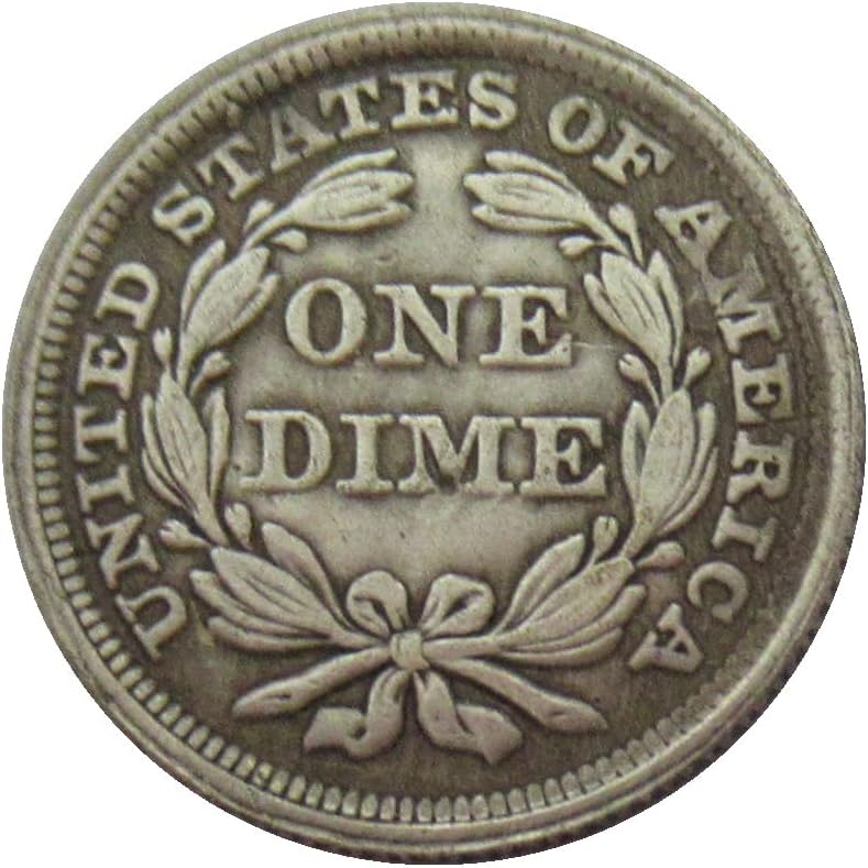 Američka zastava 10 CEnt 1855 srebrna prigovarna kovanica
