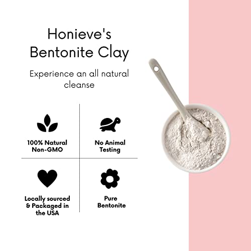 Honieve bentonit glina-2lb Premium glinena maska za lice, tijelo i kosu-tajni čisti ljekoviti prah-proizvedeno
