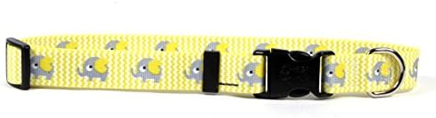 Dizajn žutog psa ovratnik za žute slonove-veličina šalice za čaj-3/8 inča široka i odgovara veličini vrata