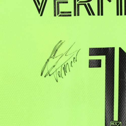 Kenneth Vermeer LAFC AUTOGREMENTNI MAČNI UČINKOVITI # 1 GREEN DERSEY OD SEZONE 2020 MLS - nogometnih dresova autografa