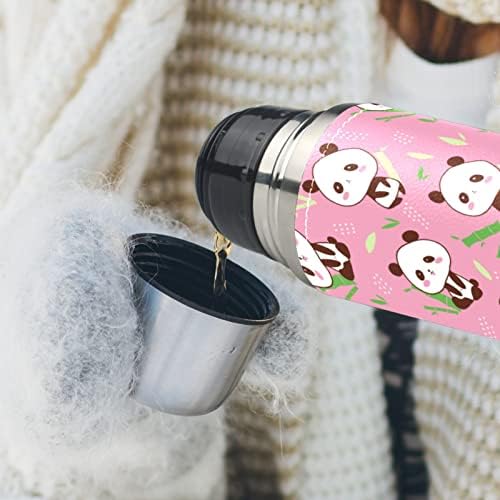 Koža od nehrđajućeg čelika Vakuum izolirana šalica Panda Termos boca vode za vruće i hladnu piću Djeca odraslih 16 oz