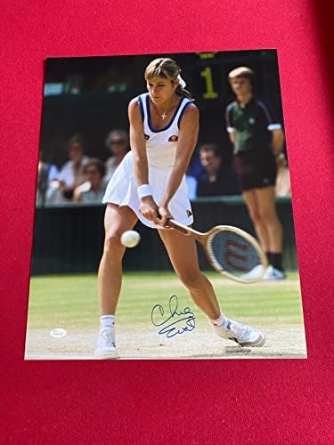 Chris Evert, Autographing 16 x 20 fotografija - Fotografirane tenis fotografije