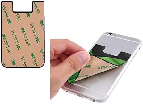 Držač telefonske kartice OCELIO za zadnju stranu telefona, kožni držač telefonske kartice, kompatibilan sa iPhoneom, Androidom i većinom Fonske žabe