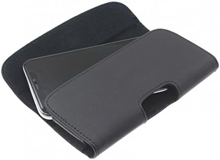 Clip Case Real Kožni poklopac torbice torbice Torbe Nose zaštitni kompatibilan sa Alcatel Fierce 2 - Onyx