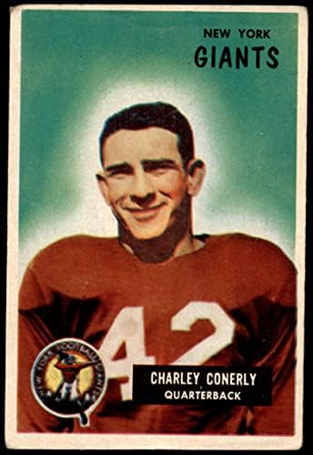 1955 Bowman # 16 Charley Conerly New York Giants-FB Dean's Cards 2 - Dobri Giants-FB