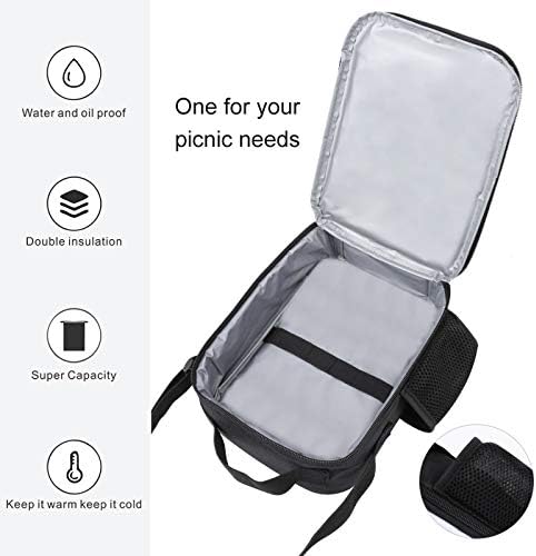 Qyuskti 17 u crtanju ruksaka set 3 komada ruksak za laptop izolirana torba za ručak za muškarce za muškarce Žene Travel Picnic