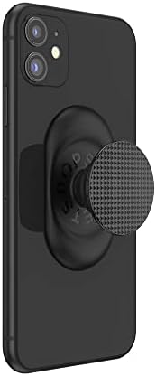 PopSockets Telefon držanje sa širenjem Kickstand, tanak PopSockets za telefon-Pocketable Knurled Black
