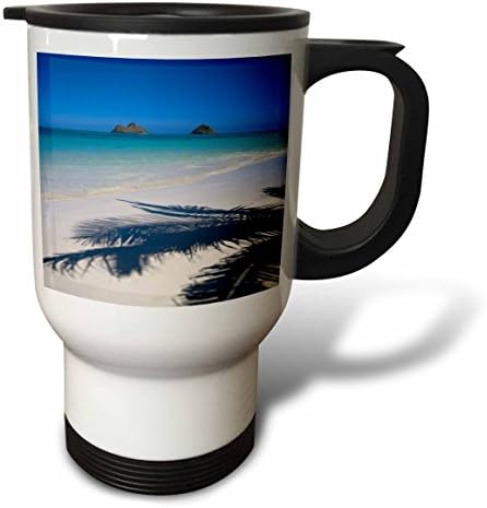3Droza Palm Shadow na lakikai plaži, kailua, havaii-us12 dpb1009-douglas peebles- putna krigla, 14 oz, višebojni
