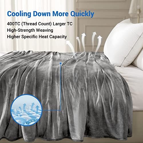 Topcee Cooling deka za vruće spavače i noćno znojenje, Oeko-Tex certifikat,Arc-Chill Q-Max >0.5 Cool