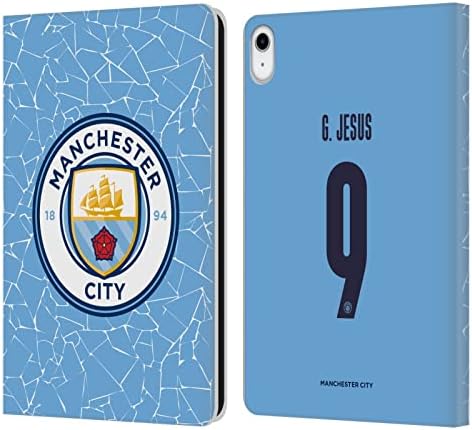 Dizajni za glavu Službeno licencirani Manchester City Man City FC Gabriel Isus 2020/21 Igrači Kućni komplet