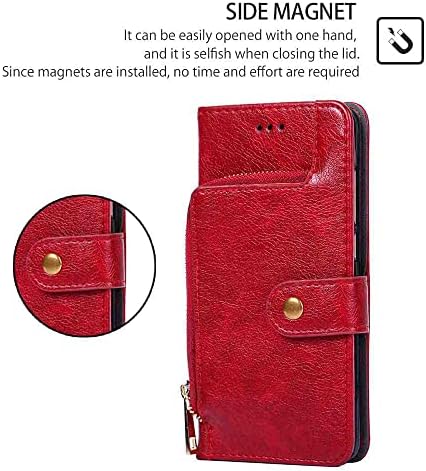 MojieRy poklopac telefona sa zatvaračem novčanik Folio futrola za VIVO Y53S 5G, Premium PU Koža Slim Fit