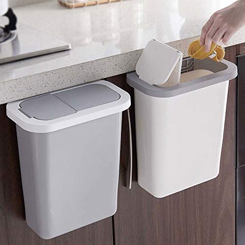 Lodly Trash Can, kantu za smeće, kuhinjska ormanara Vrata viseća kante za smeće sa poklopcem zidnim kantu za smeće smeće smeće smeće