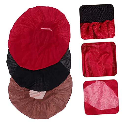 Frcolor 3pcs Beauty noćna kapa za žene za žene turban kape za žene kovrčava kosa tiskana tuš kabina Ženska