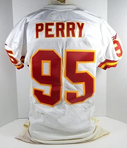 1997 Kansas Ciships Michael Dean Perry # 95 Igra izdana bijeli dres 48 97 - Neinthred NFL igra rabljeni dresovi