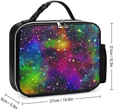 Svijetla šarena apstraktna torba za ručak Galaxy Universe izolovana kutija za ručak višekratna torba za