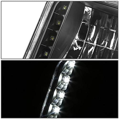 LED crno kućište jantarnih bočnih farova sa lampama za branik+Komplet alata kompatibilan sa Ford F-150 F-250