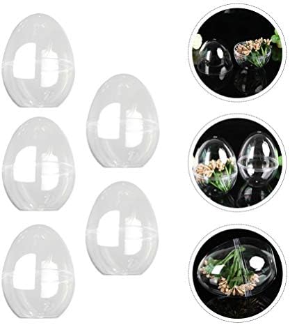 Sewroro 5pcs u obliku jaja u obliku slatkiša sa slatkim bombonima za slabovitosti DIY Vjenčanje Uskršnje