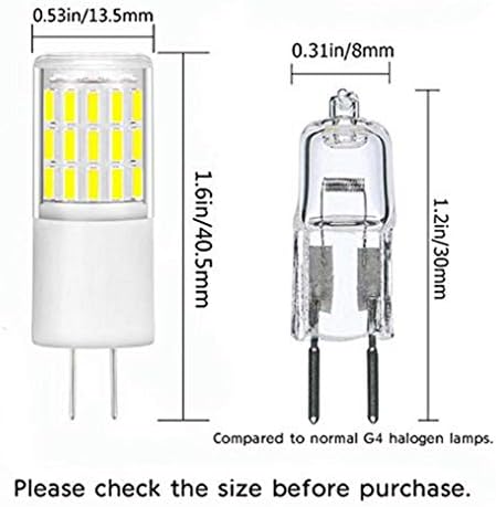 G4 LED Sijalice G4 Bi-Pin Base 3w 12v hladno bijele LED Sijalice,AC/DC 12V,hladno bijele 6000k,bez zatamnjivanja, pakovanje od 10