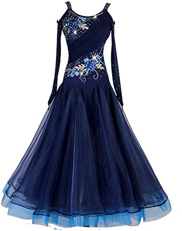 Nakokou ženska plesna haljina za plesnu haljinu sa modernom performansama plesna haljina dugih rukava