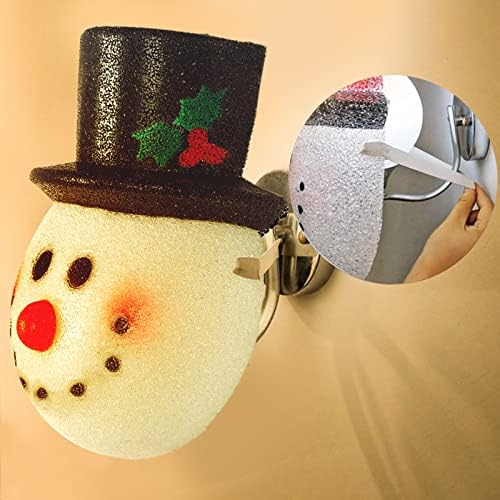 Mortime set od 2 božićnog snjegovića lampica za ukrašavanje zidne svjetiljke na hodniku izvan Xmas Shade