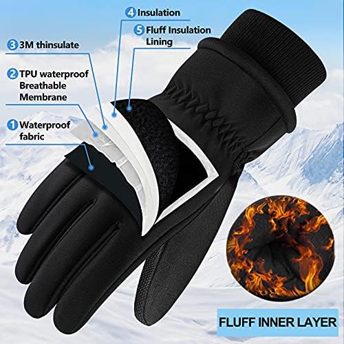 XTSZX Zimske tople rukavice za muškarce Žene na dodirnim ekranom zaslona hladnim vremenskim hladnim vremenskim hladnjacima za trčanje biciklističkih skijaških planinarenja