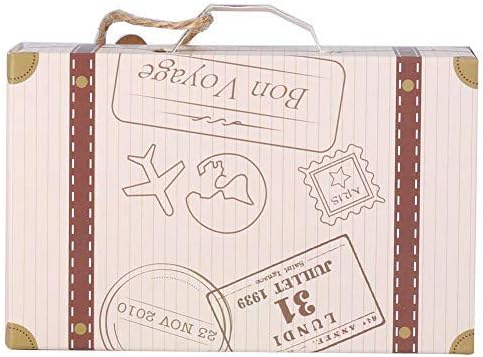 SIMLUG Candy kutija za poklon, 50pcs / set romana mini kofera elegantne prenosne kartonske čokolade