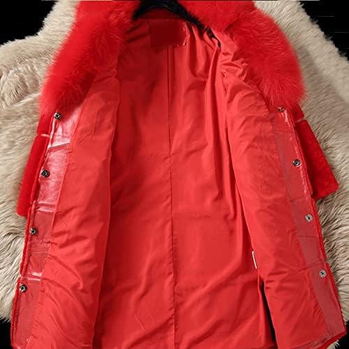 Ženski kaput elegantne guste tople modne gorske odjeće duge lažne jakne plišane jakne topli i meki zimski