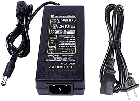 12V 5A adapter, AC 100-240V do DC 60W Adapter za napajanje US Plug Prebacivanje kabla za napajanje za LCD