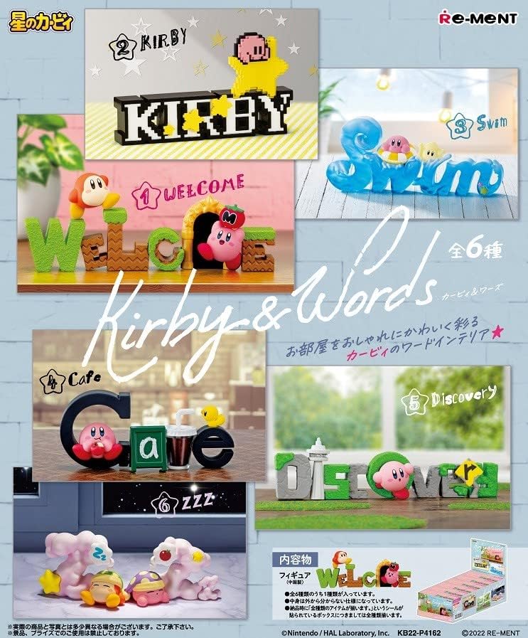 Ponovna Kirby Kirby i Riječi Kutija, 6 vrsta, 6 komada