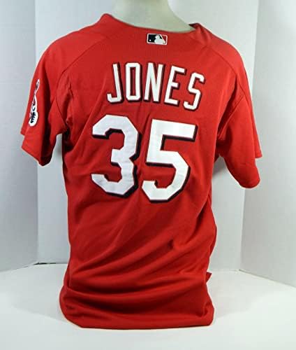 2003-06 Cincinnati Reds Jones 35 Igra izdana Crveni dres EX ST BP 46 DP16595 - Igra Polovni MLB dresovi