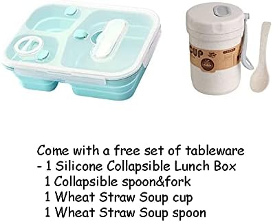 Torba za ručak Tote Bag za žene & amp; muškarci-Set 3-kutija za ručak za višekratnu upotrebu vodootporna