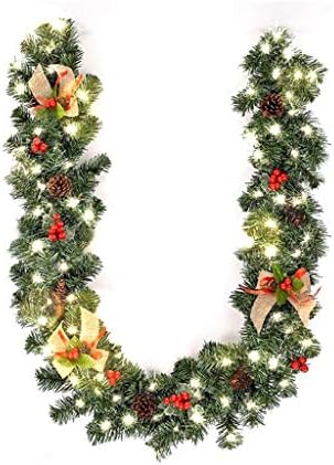 Ganfanren 1,8m u tipa xmas isporučuje božićni ukras bara vrpce vrpce Garland božićni ukrasi zelena stabla