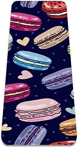 Siebzeh šareni Cartoon Donuts Premium Thick Yoga Mat Eco Friendly Rubber Health & amp; fitnes non Slip Mat