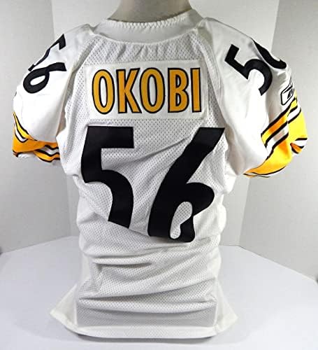 Pittsburgh Steelers Chukky Okobi # 56 Igra Izdana bijeli dres 50 DP48979 - Neintred NFL igra Rabljeni dresovi
