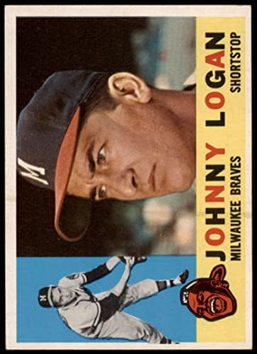 1960. topps # 205 Johnny Logan Milwaukee Braves ex Hrabres
