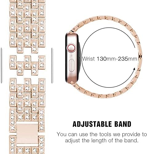Berge Cree Gadgets Metal Bling Bands kompatibilni sa Apple Watch Band 38/40 / 4mm, 42/44 / 45 mm IWATch