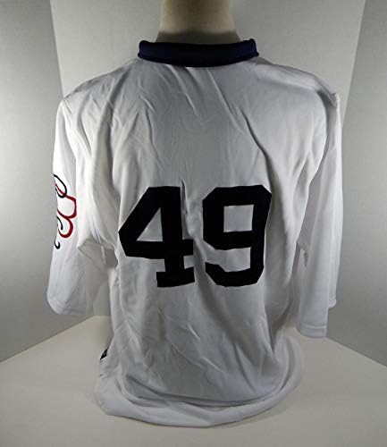2009 Pittsburgh Pirates Ross Ohlendorf 49 Igra izdana Bijeli dres 1909 32821 - Igra Polovni MLB dresovi