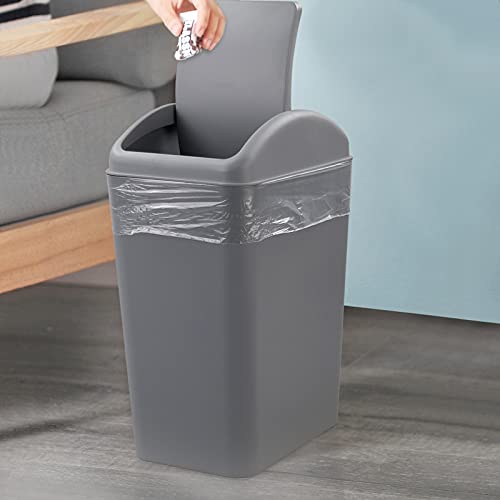 CAND kuhinjska kanta za smeće od 1 pakovanja, plastična kanta za smeće sa zakretnim poklopcem, 16 L