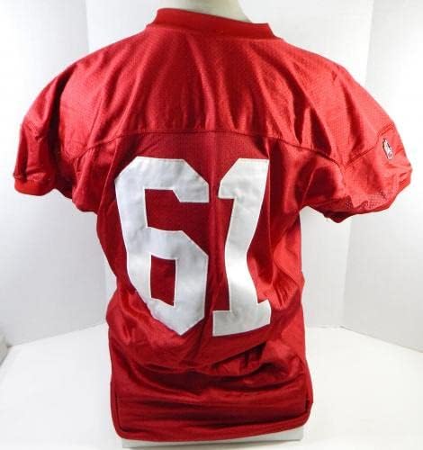 1995 San Francisco 49ers Jesse Sapolu # 61 Igra izdana Crveni dres 52 DP26896 - Neincign NFL igra rabljeni dresovi