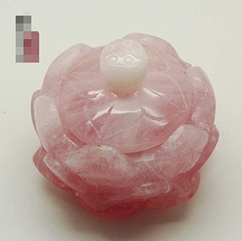 Zamtac Natural Pink Pink Crystal Lotus Stupa Relic boca