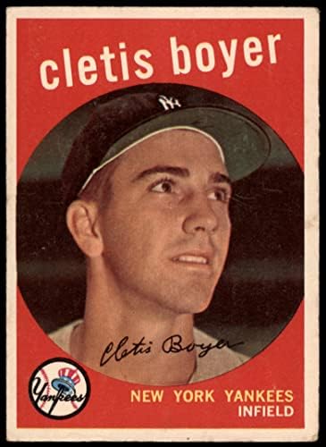 1959 TOPPS 251 Clete Boyer New York Yankees Dobar Yankees
