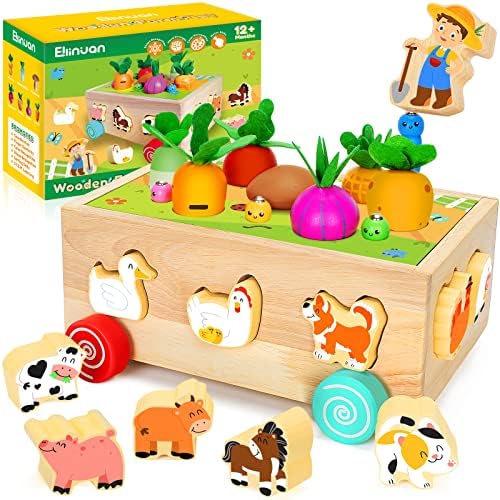Drvene Montessori igračke za malu djecu djevojčicu i dječaka, drvene Domaće životinje igračke pokloni za